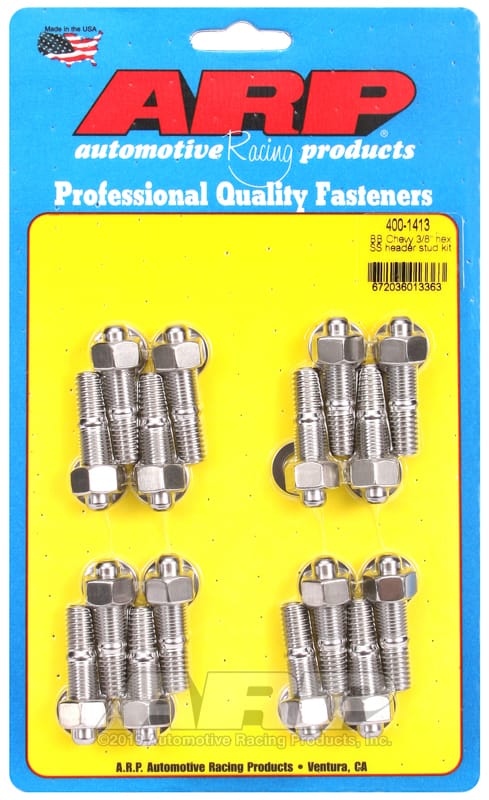 ARP — ARP BB Chevy 3/8 Hex SS Header Stud Kit
