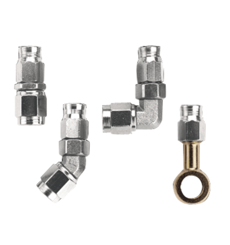 Fragola — Fragola -4AN x 90 Bent Hose End Double Swivel