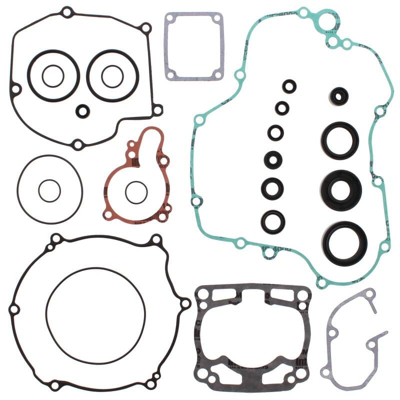 Vertex Pistons — Vertex Gaskets 03-05 Kawasaki KX125 Complete Gasket Kit w/ Oil Seals
