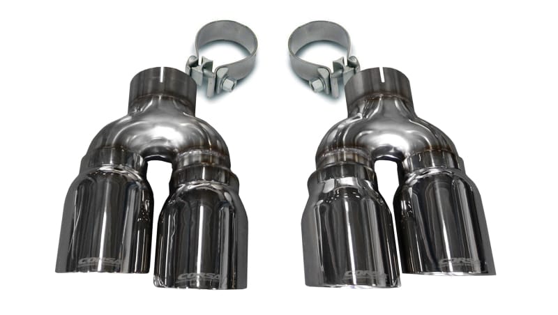 CORSA Performance — Corsa 16-19 Cadillac ATS 3.6T 4in Inlet / 4in Outlet Twin Polished Tip Kit (For Corsa Exhaust Only)
Exhaust