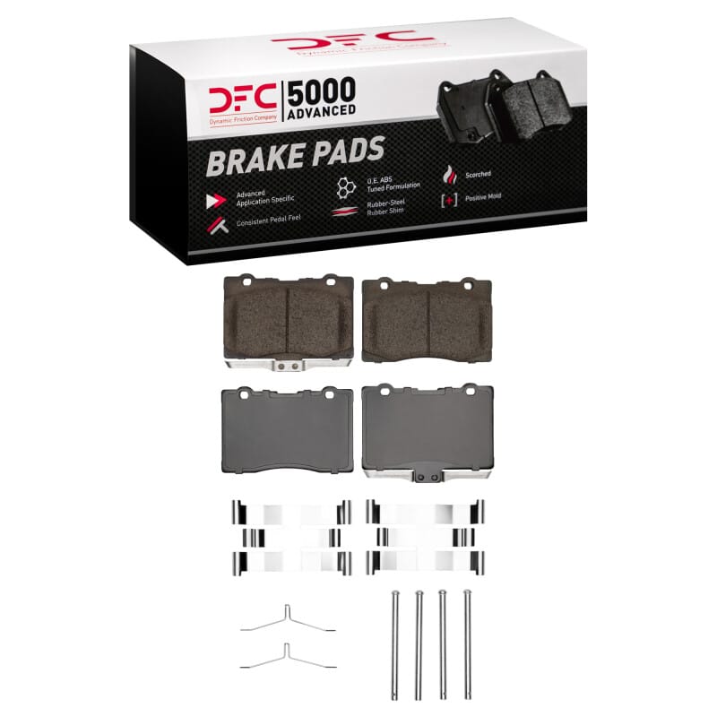 DFC — DFC 05-12 Acura RL Front 5000 Advanced Low Metallic Brake Pads and Hardware Kit
DFC Brake Pad Set