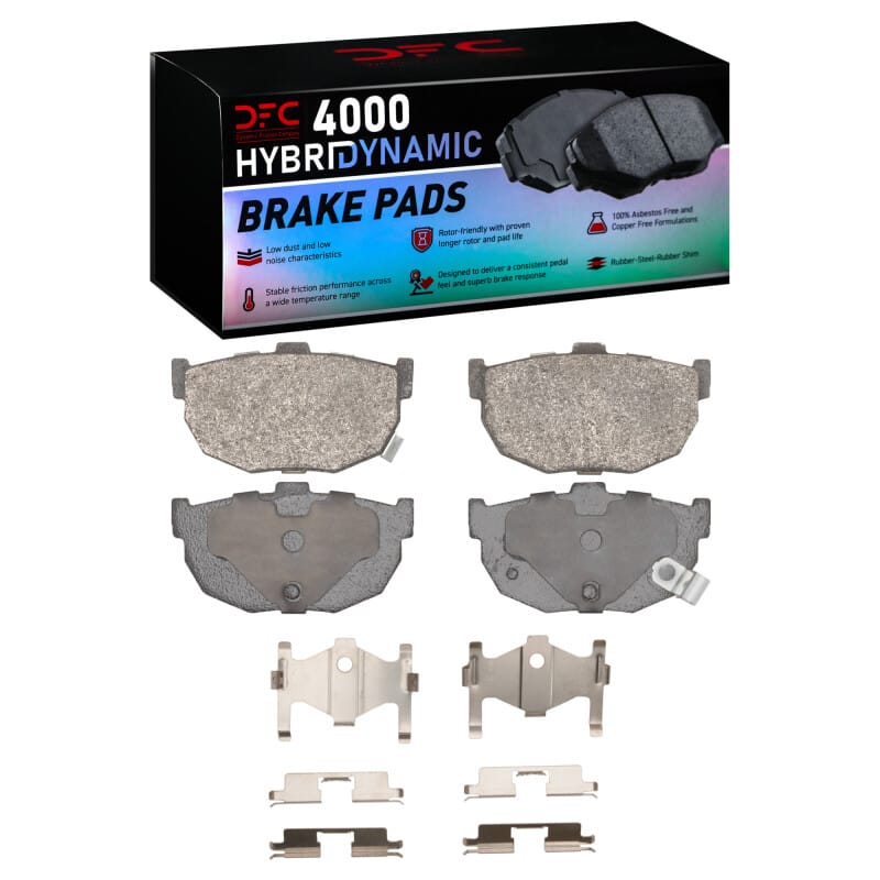 DFC — DFC 84-84 Nissan Maxima Rear 4000 HybriDynamic Brake Pads and Hardware Kit
DFC Brake Pad Set