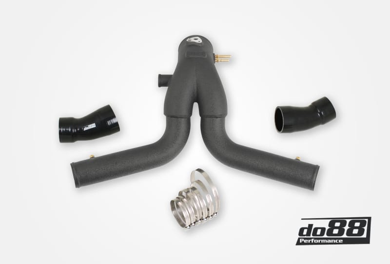 do88 — do88 2015+ Porsche 911 Turbo/Turbo S (991.2) Y-Pipe for OEM Intercooler - Black
