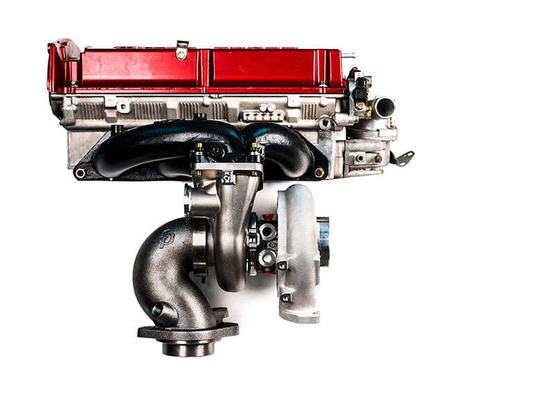 Forced Performance — Forced Performance Mitsubishi Evo 9 Black Turbocharger Journal Bearing MHI Turbine Hsg w/18PSI WG
