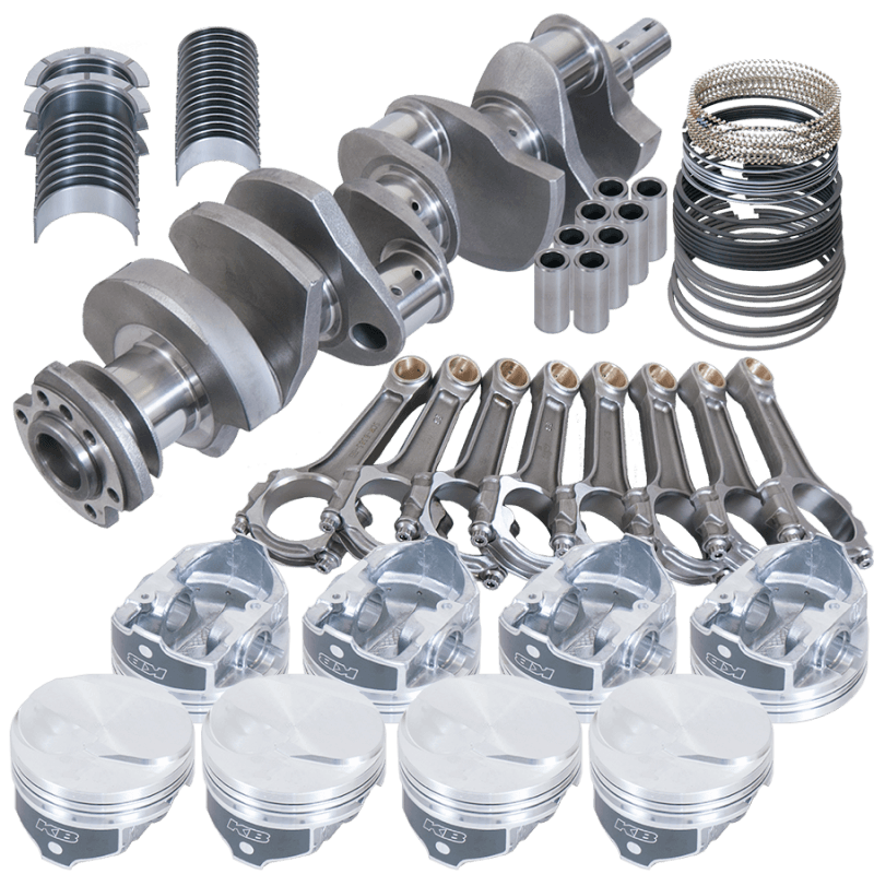 Eagle — Eagle Chevy 454 4.250in Crank 6.385in I-Beam Rods 17cc Dome 4.350in Pistons Rotating Assembly
Street & Strip Assy