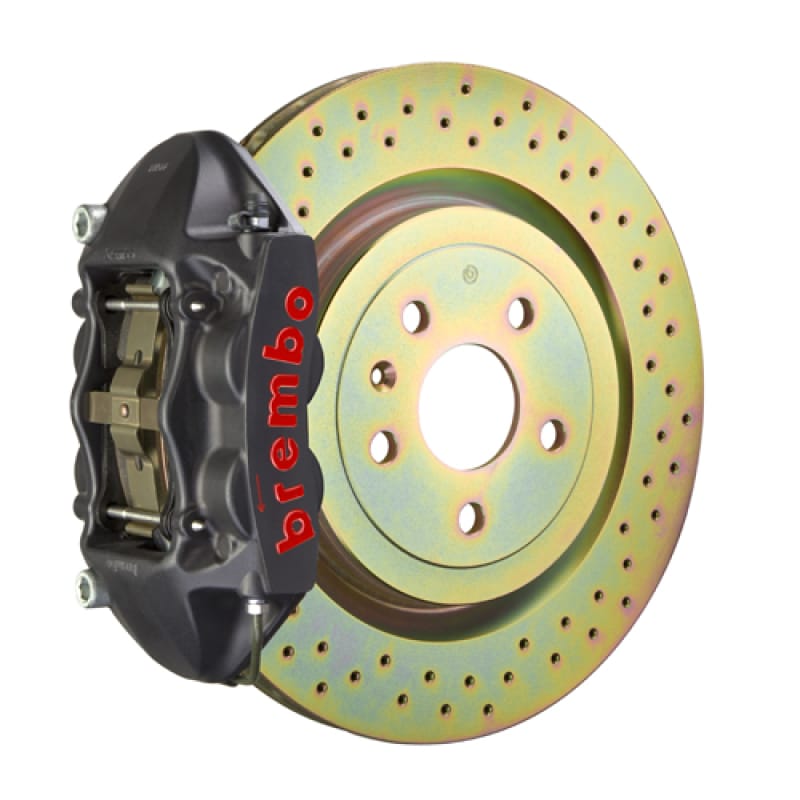 Brembo — Brembo 08-13 C30 Front GTS BBK 4 Piston Cast 336 x28 1pc Rotor Drilled-Black HA