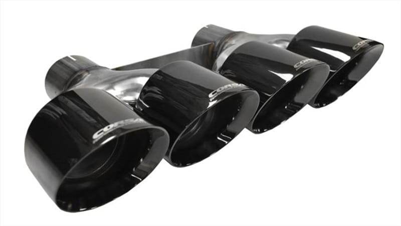 CORSA Performance — Corsa 2014-2020 Chevrolet Corvette 6.2L V8 Quad 45in Polished Black Pro-Series Tip Kit
Exhaust