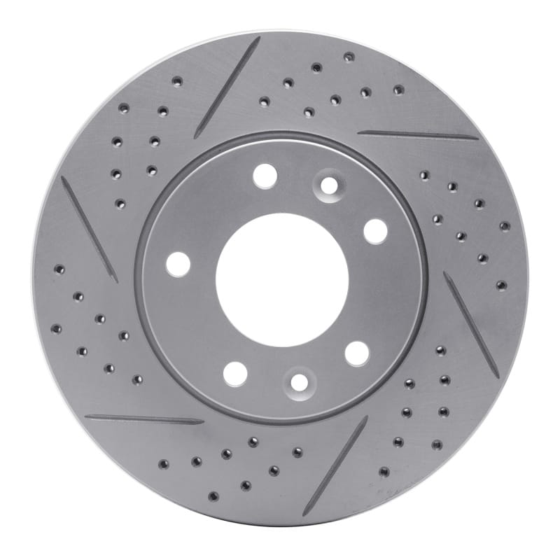 R1 Concepts — R1 03-05 Kia Sedona Front Left Drilled & Slotted Geo-Carbon Rotor
