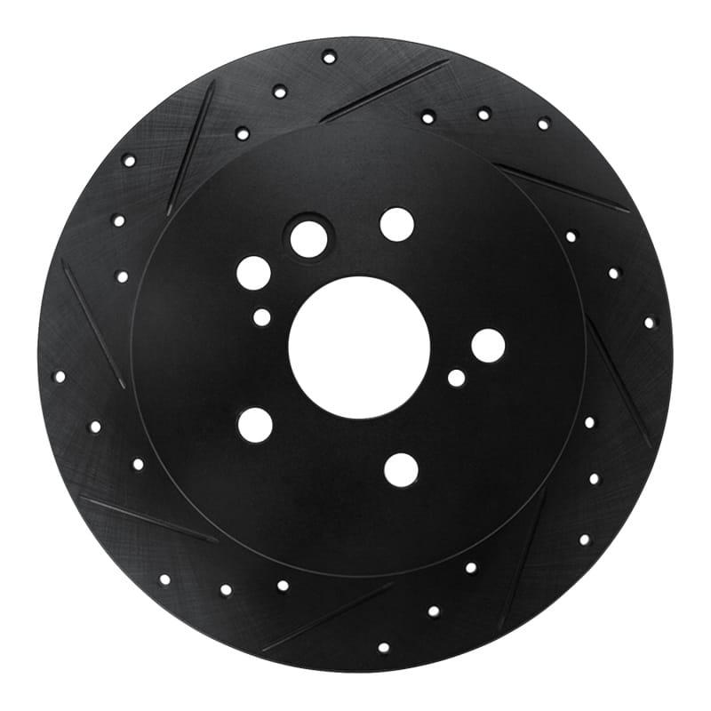 R1 Concepts — R1 04-05 Toyota RAV4 Rear Left Drilled & Slotted Black Brake Rotor
R1 Brake Rotor Drill