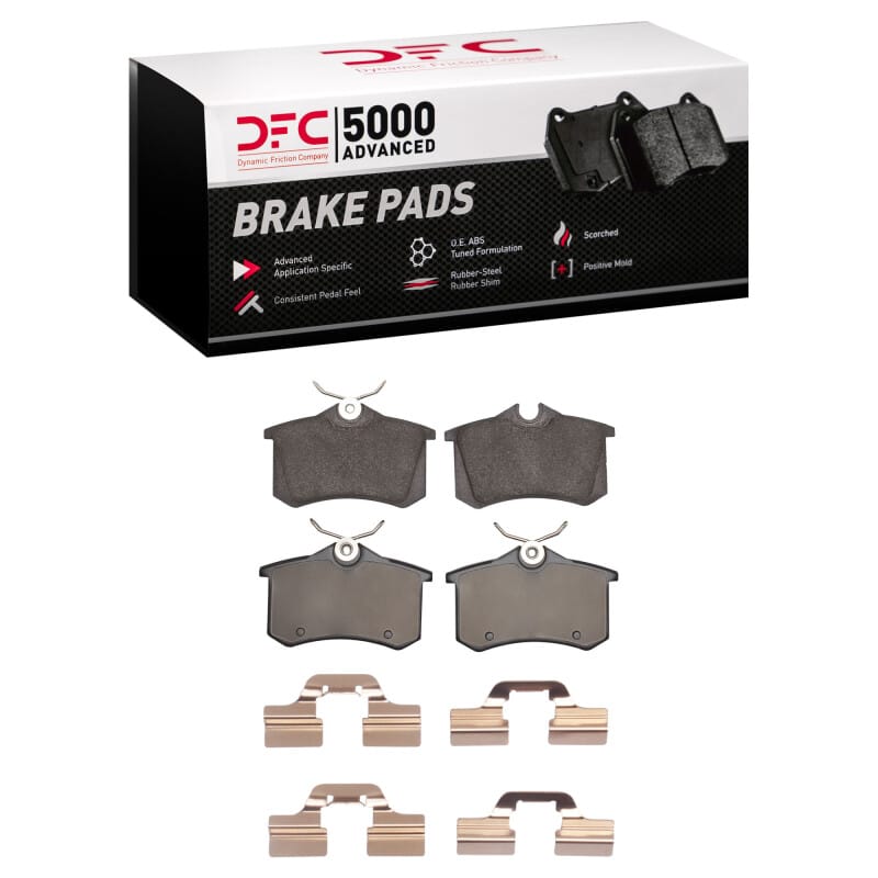 DFC — DFC 99-06 Volkswagen Golf Rear 5000 Advanced Low Metallic Brake Pads and Hardware Kit
DFC Brake Pad Set