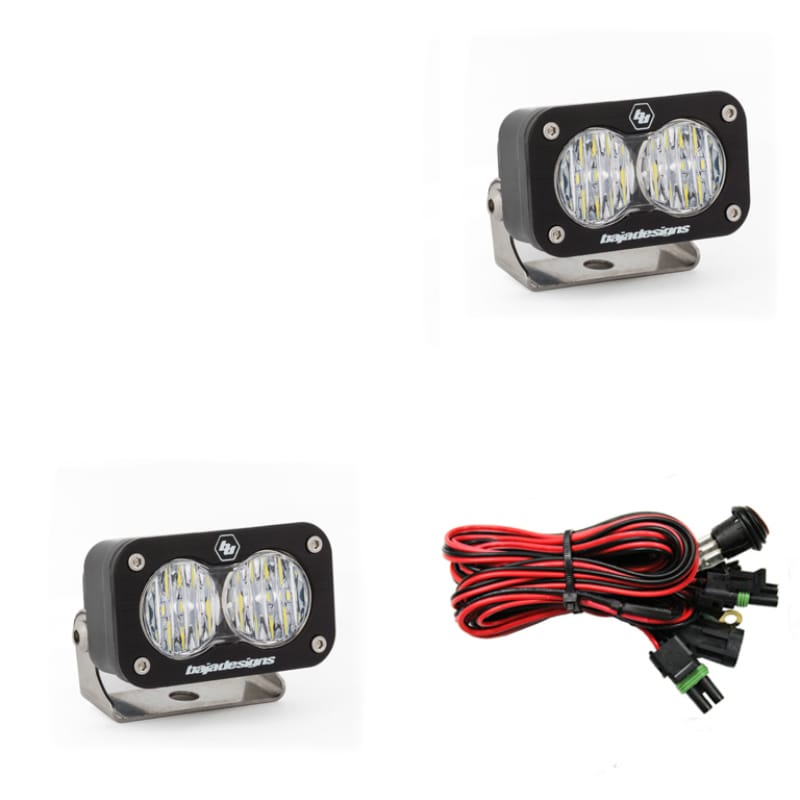 Baja Designs — Baja Designs S2 Sport Wide Cornering Pattern Pair LED Work Light - Clear