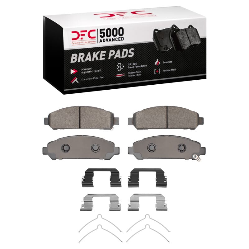 DFC — DFC 09-15 Toyota Venza Front 5000 Advanced Low Metallic Brake Pads and Hardware Kit
DFC Brake Pad Set