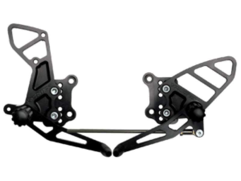Vortex Racing — Vortex Racing 01-04 Suzuki GSX-R1000,01-05 GSX-R600,00-05 GSX-R750 Rear Set- Black