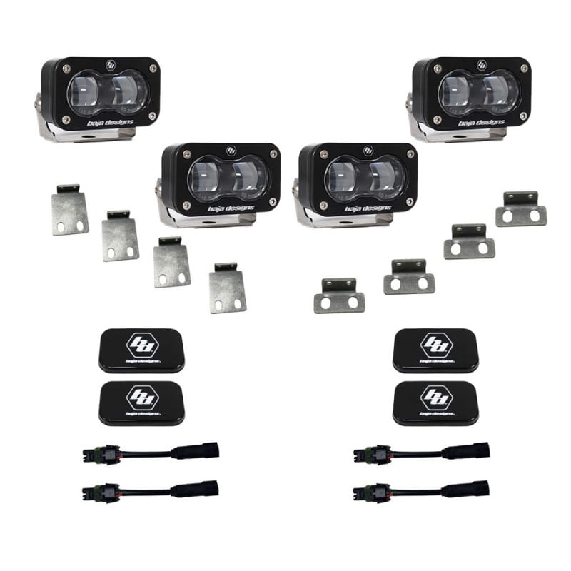 Baja Designs — Baja Designs 21-22 Ford F-150 Raptor S2 SAE Dual Fog Pocket Light Kit - Clear