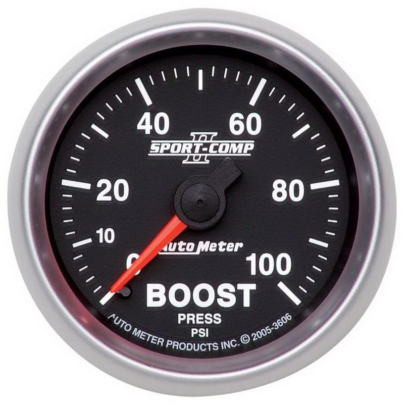 AutoMeter — Autometer 2-1/16in 0-100 PSI Mechanical Boost Gauge
2-1/16" BOOST, 0-100