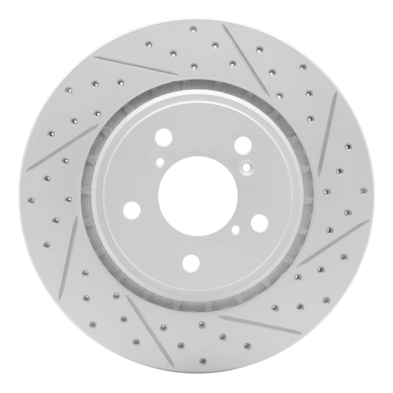R1 Concepts — R1 15-26 Acura Mdx Front Right Drilled & Slotted Geo-Carbon Rotor