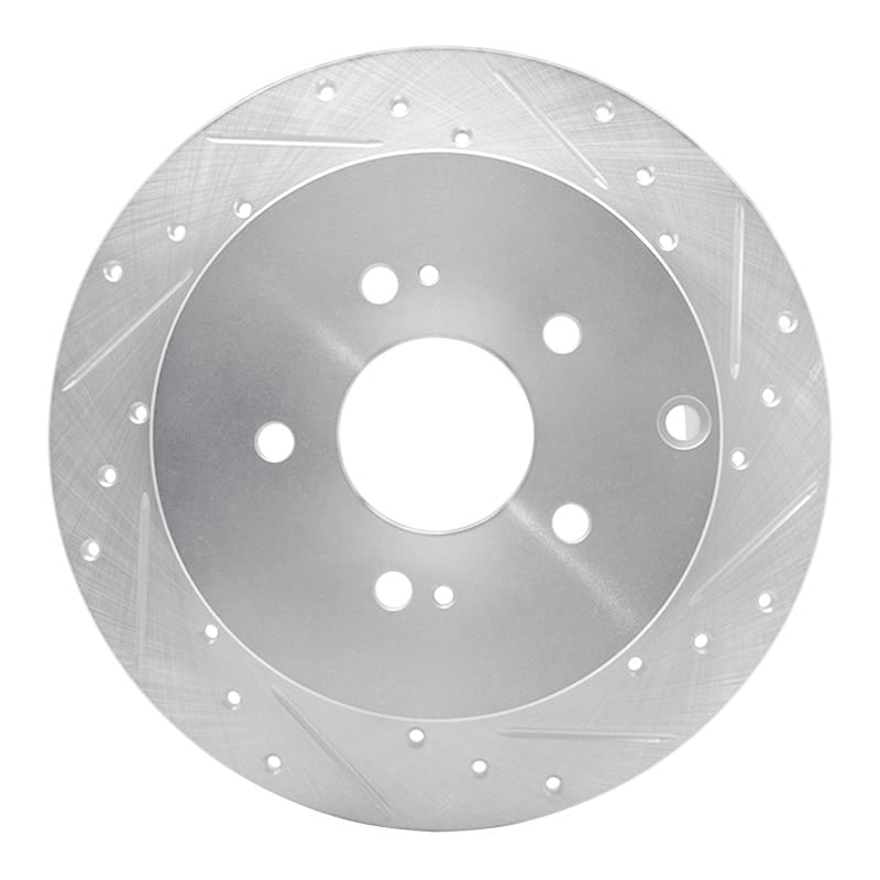 R1 Concepts — R1 04-11 Mitsubishi Grandis (Mexico) Rear Right Drilled & Slotted Silver Brake Rotor
R1 Brake Rotor Drill