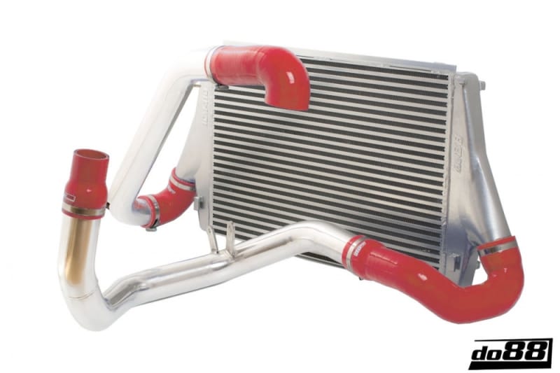 do88 — do88 03-11 SAAB 9-3 1.8T/2.0T (B207) BigPack Intercooler Kit w/Red Hoses