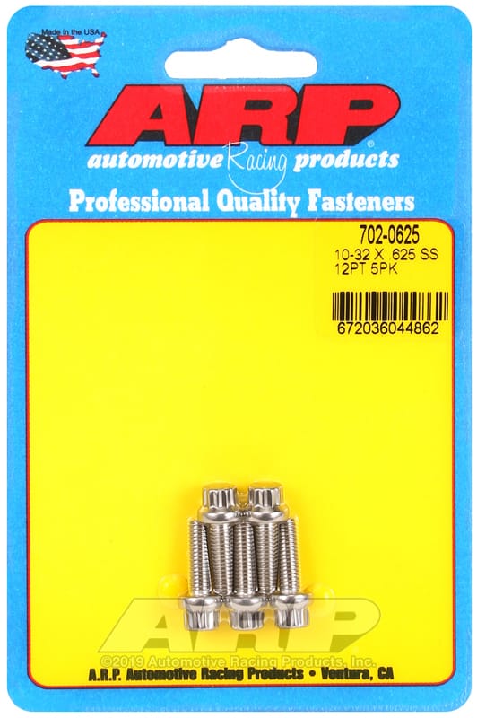 ARP — ARP 10-32 x .625 12pt SS bolts