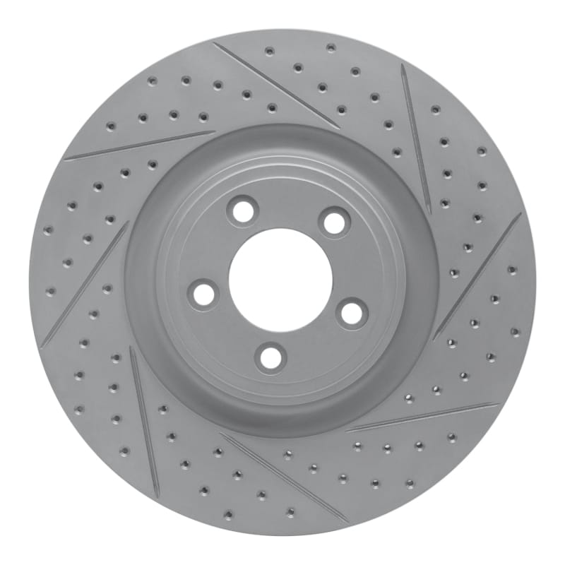 R1 Concepts — R1 06-21 Jaguar Super V8 Front Right Drilled & Slotted Geo-Carbon Rotor