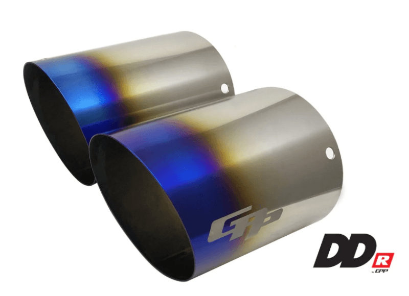 GReddy — GReddy DD-R Burnt Titanium Tips L=150mm (Pair)