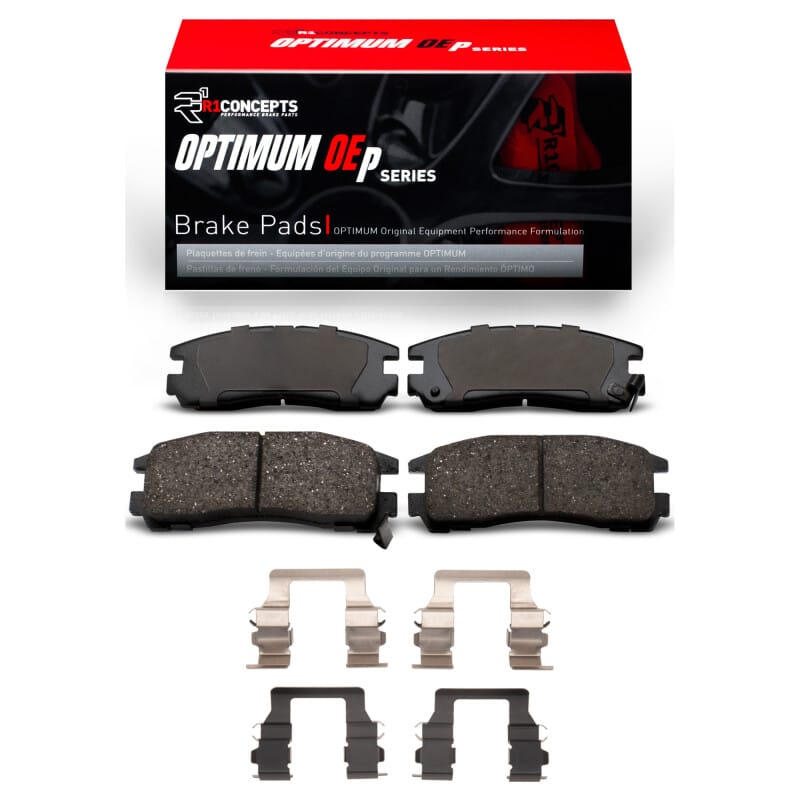R1 Concepts — R1 88-99 Dodge Stealth Rear Optimum OE Pads & Hardware Kit
R1 Optimum Oe Pads a