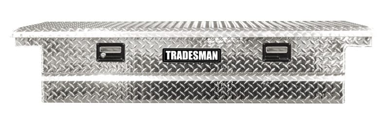 Tradesman — Tradesman Aluminum Single Lid Cross Bed Truck Tool Box (63in.) - Brite