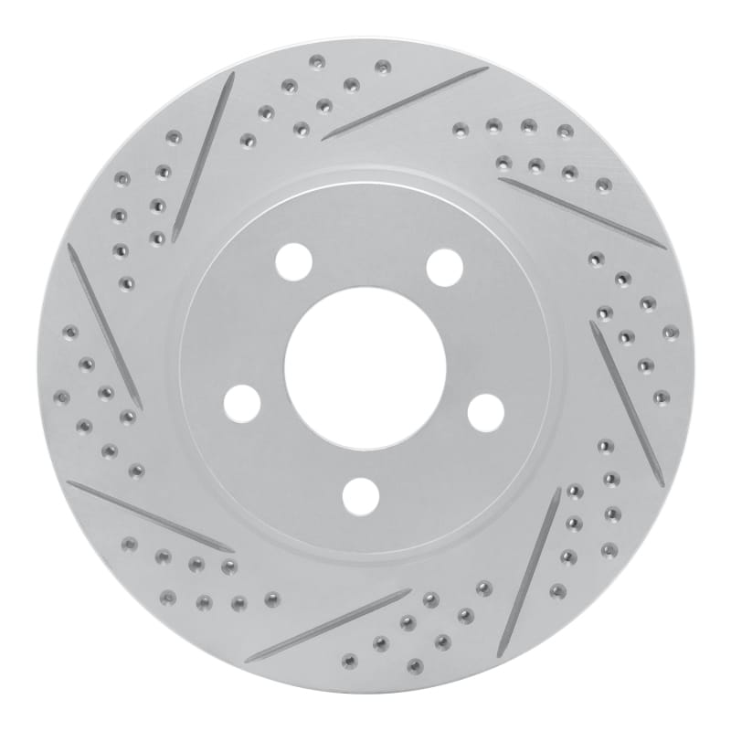 R1 Concepts — R1 01-11 Ford Explorer Sport Trac Front Left Drilled & Slotted Geo-Carbon Rotor