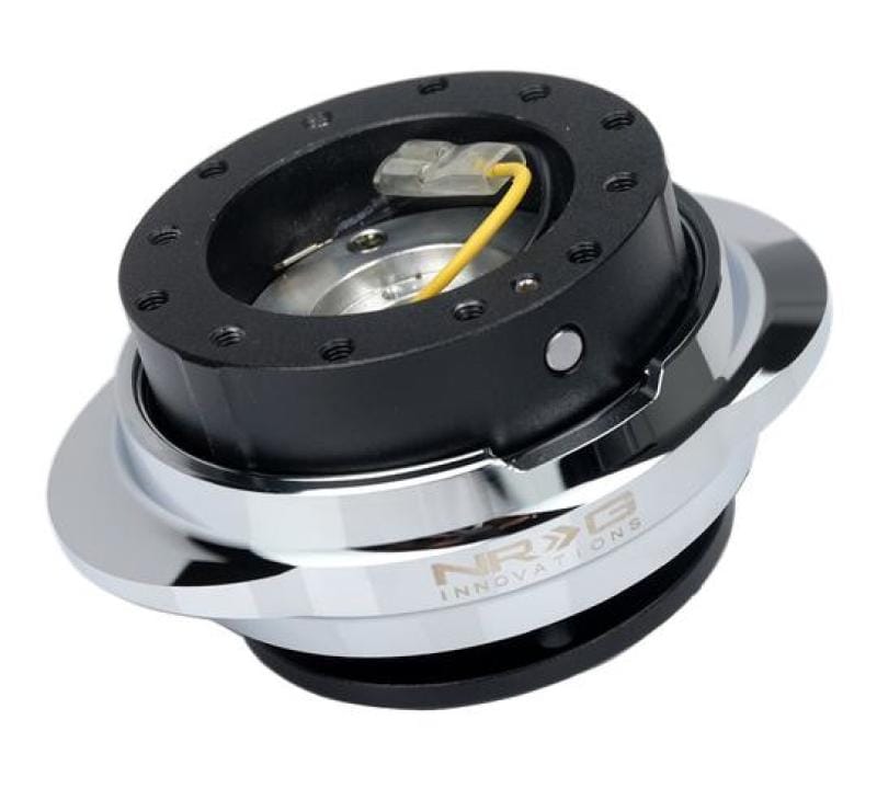 NRG — NRG Quick Release Kit - Black Body/ Silver Oval Ring