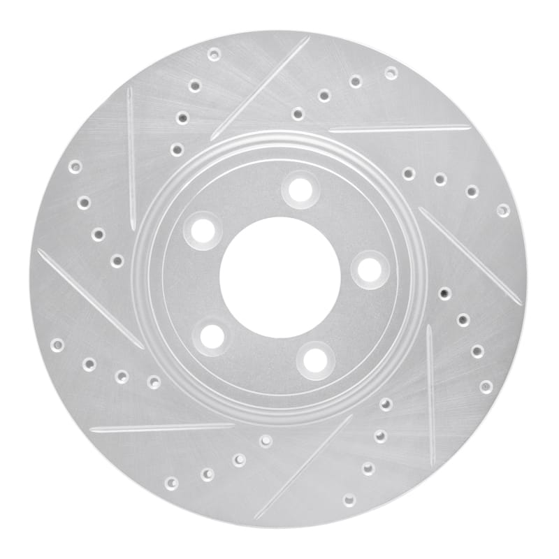R1 Concepts — R1 06-08 Jaguar S-Type Front Left Drilled & Slotted Silver Brake Rotor
R1 Brake Rotor Drill
