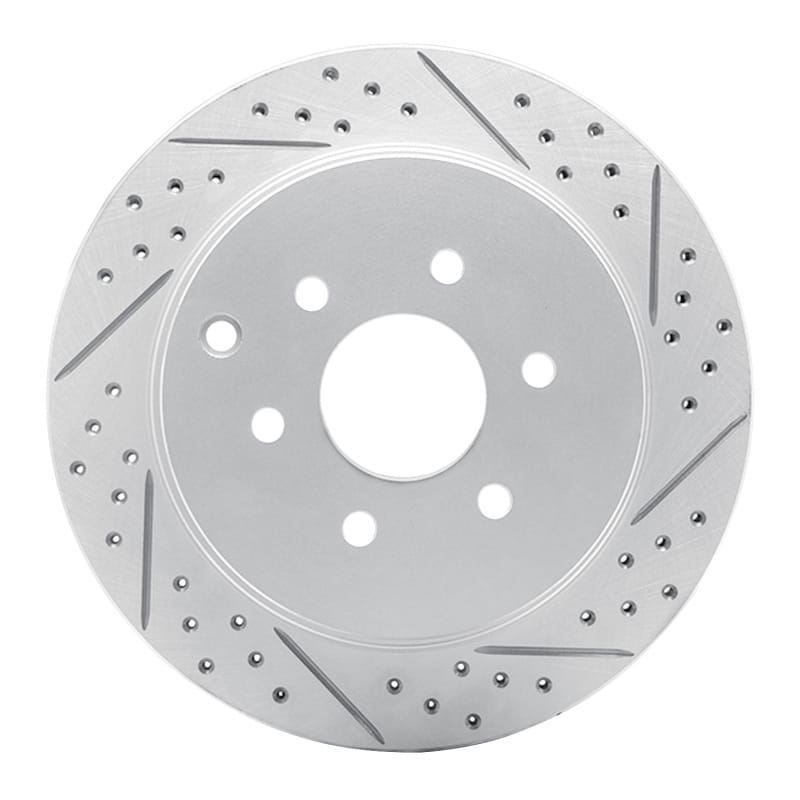 R1 Concepts — R1 05-12 Nissan Pathfinder Rear Right Drilled & Slotted Geo-Carbon Rotor