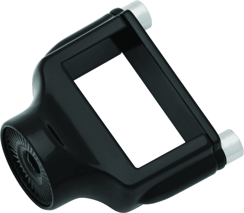 Kuryakyn — Kuryakyn Side Mount License Plate Holder Clamp 86-22 XL Models Gloss Black