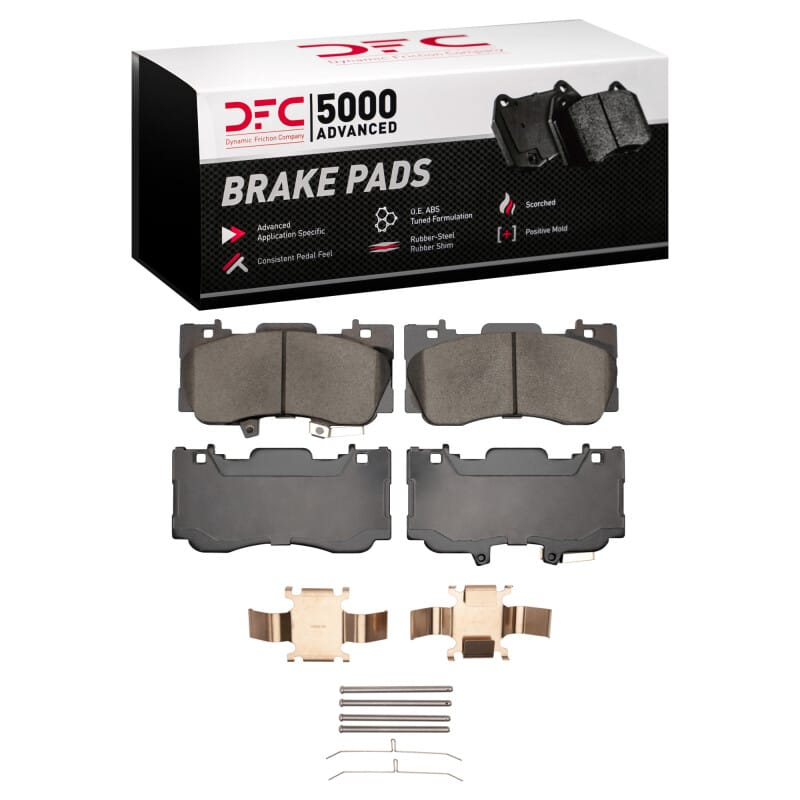 DFC — DFC 15-23 Ford Mustang Front 5000 Advanced Ceramic Brake Pads and Hardware Kit
DFC Brake Pad Set