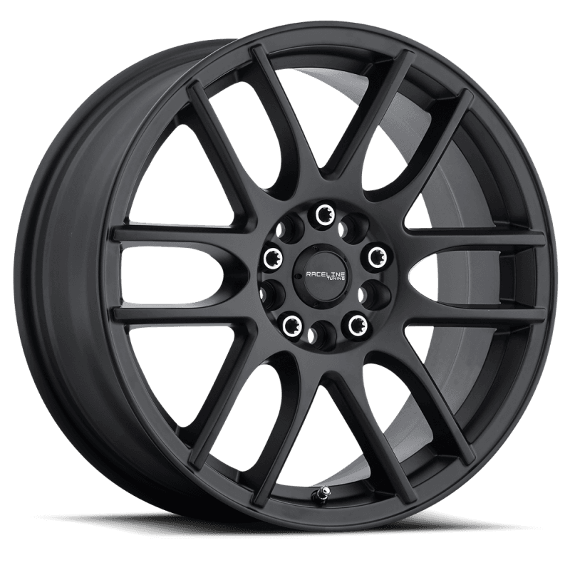 Raceline — Raceline 141B Mystique 17x7.5in / 5x112/5x120 BP / 40mm Offset / 74.1mm Bore - Satin Black Wheel