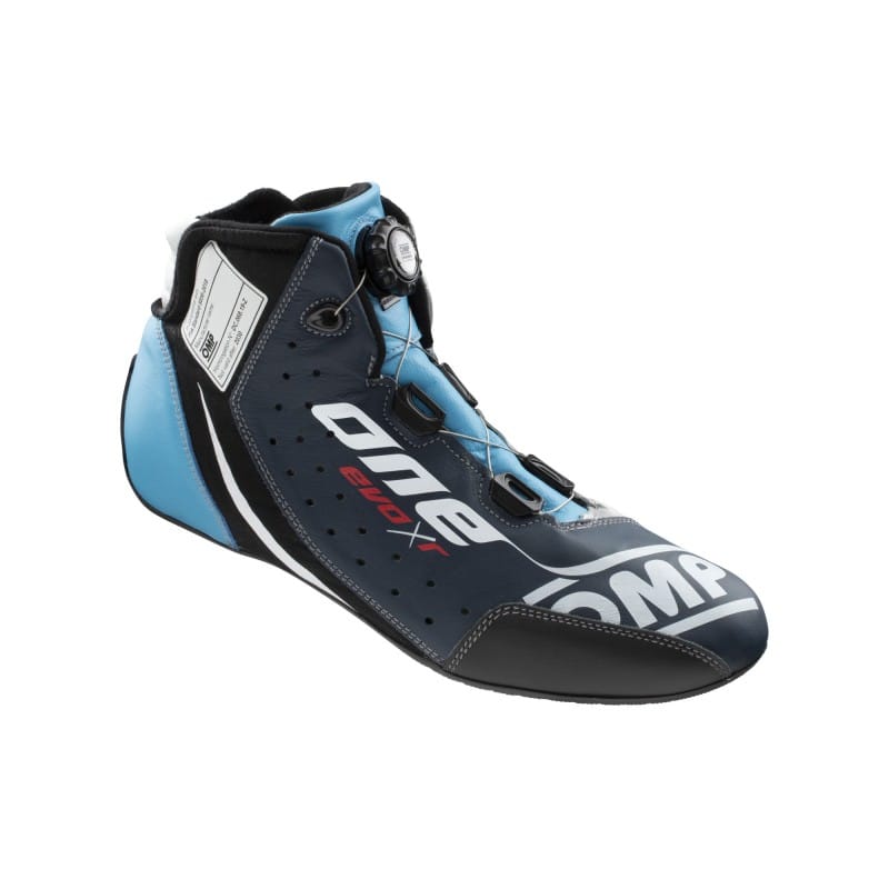 OMP — OMP One Evo X R Shoes Blue/Silver/Cyan - Size 45 (Fia 8856-2018)
