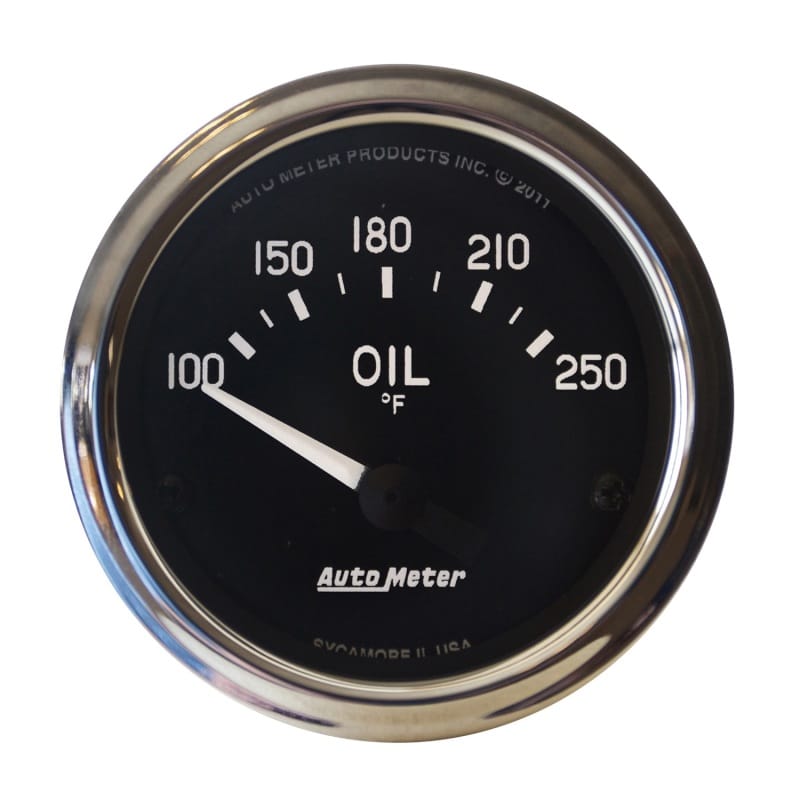 AutoMeter — Autometer Cobra 2 1/16in 100-250 Deg Electric Oil Temperature Gauge
GA 2" OILT 250F CBRA