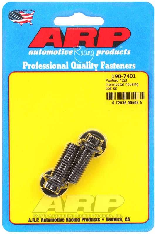 ARP — ARP Pontiac 12pt Thermostat Housing Bolt Kit