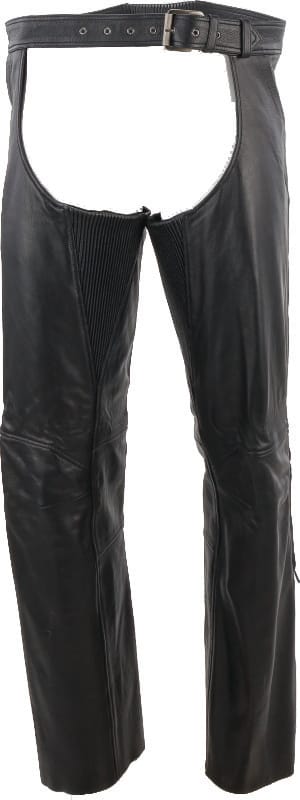 Kuryakyn — Kuryakyn Leather By River Road Plains Leather Chaps Black - Large