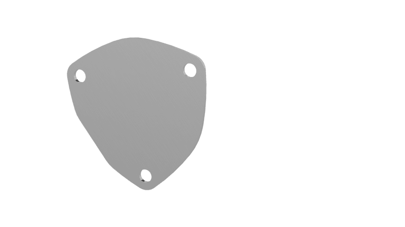 QTP — QTP 3.5in Bolt-On QTEC 3 Bolt Cover Plate