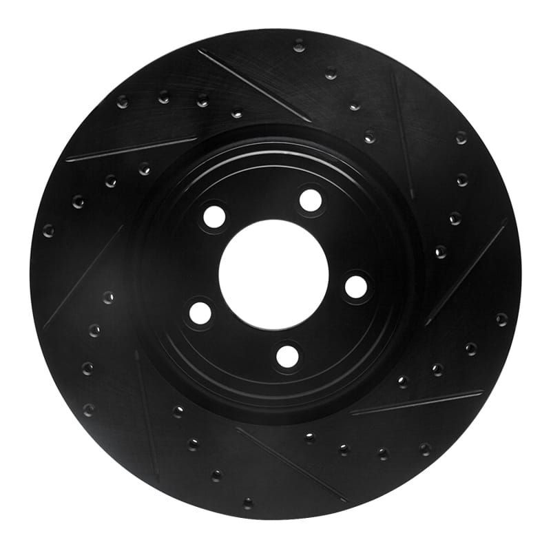 R1 Concepts — R1 06-10 Jaguar XK Front Right Drilled & Slotted Black Brake Rotor
R1 Brake Rotor Drill