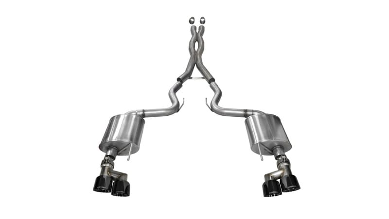 CORSA Performance — Corsa 2015-2017 Ford Mustang GT 5.0 3in Cat Back Exhaust Black Quad Tips (Sport)
Exhaust