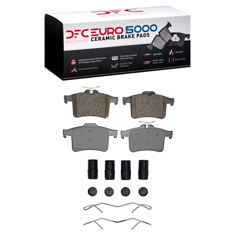 DFC — DFC 10-15 Jaguar XFR Rear Euro 5000 Ceramic Brake Pads and Hardware Kit
DFC EURO Pads + HW