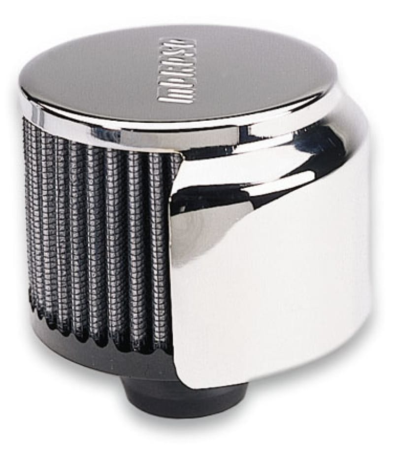 Moroso — Moroso Filtered Valve Cover Breather - Push-In - Half Hood - 1.22in ID