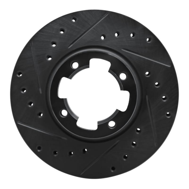 R1 Concepts — R1 83-89 Subaru GL Front Left Drilled & Slotted Black Brake Rotor
R1 Brake Rotor Drill