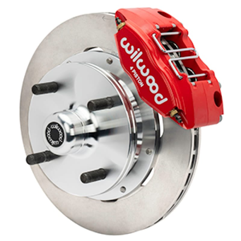 Wilwood — Wilwood 70-72 Porsche 914 Front Powerlite Brake Kit Plain Face - Red