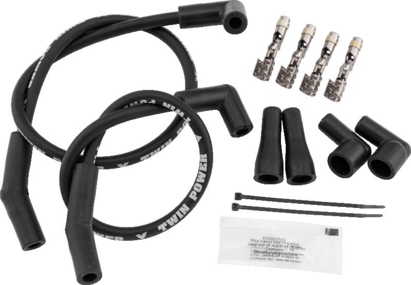 TwinPower — Twin Power Universal Custom Fit Black Ignition Wire Set