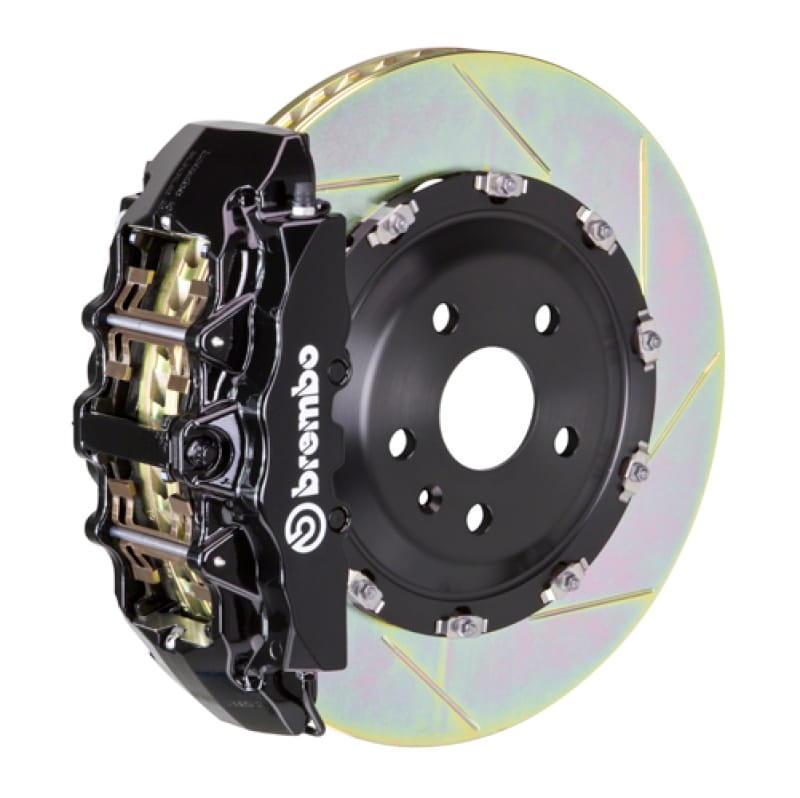 Brembo — Brembo 08-13 M3/11-12 1M Front GT BBK 6 Piston Cast 365x34 2pc Rotor Slotted Type1-Black