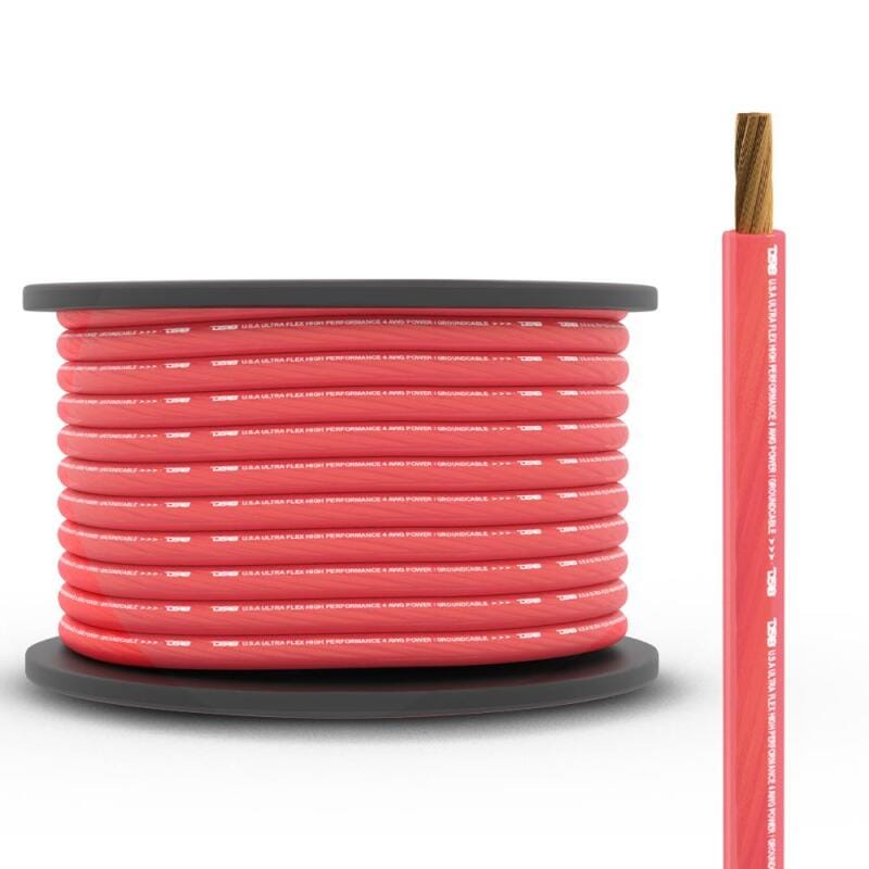 DS18 — DS18 4-GA Power And Ground 100-Feet Red