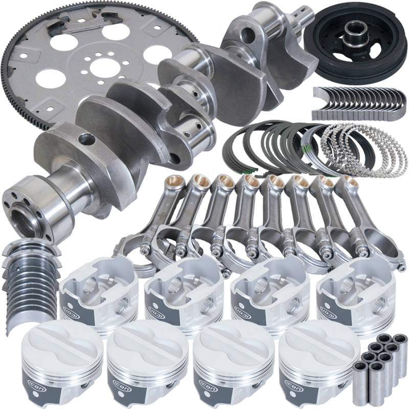 Eagle — Eagle Chevy 350 1Pc 3.750in Crank 5.700in I-Beam Rod 4.060in Pistons 168 Tooth FP Balanced Assembly
Bal Str & Strip Assy