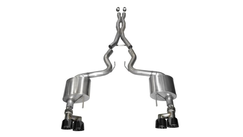 CORSA Performance — Corsa 2015-2017 Ford Mustang GT 5.0 3in Cat Back Exhaust Black Quad Tips (Xtreme)
Exhaust